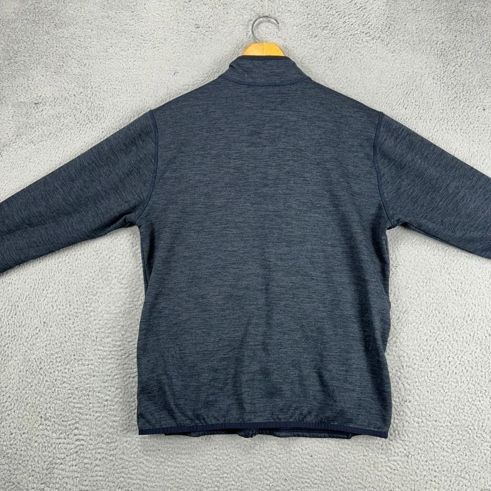 The North Face Fleece Full Zip Jacket Adult Large Navy Blue Stretch Pockets Mens